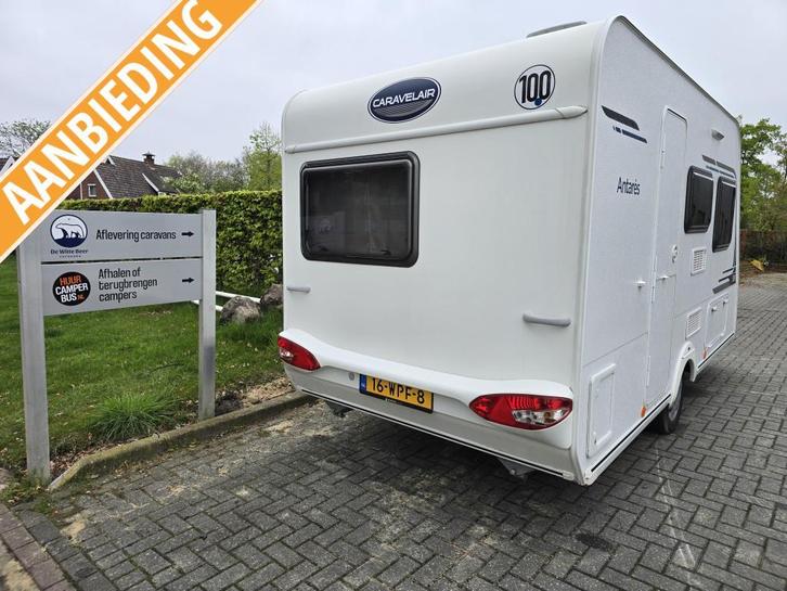 Caravelair Antares 390 *lichtgewicht*, Caravans en Kamperen, Caravans, Bedrijf, tot en met 4, 750 - 1000 kg, Treinzit, Caravelair