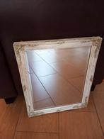 Spiegel, houten sierlijst, crèmekleurig, Ophalen, Minder dan 50 cm, Zo goed als nieuw, Minder dan 100 cm