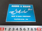 sticker tienray drive in disco videotheek SOUND & VISION S&V, Ophalen, Zo goed als nieuw