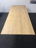 Naturel eiken eettafel met wit metalen poot 240x100cm, Ophalen, 100 tot 150 cm, 200 cm of meer, Zo goed als nieuw