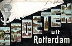 1905 ROTTERDAM Een oude GROETEN -kaart, Ophalen of Verzenden, Voor 1920, Gelopen, Zuid-Holland