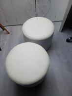 2 poefjes, Ophalen, Minder dan 50 cm, Gebruikt, Rond