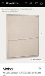 Wit maha schilderij horizontale lijn, Antiek en Kunst, Kunst | Schilderijen | Abstract, Ophalen