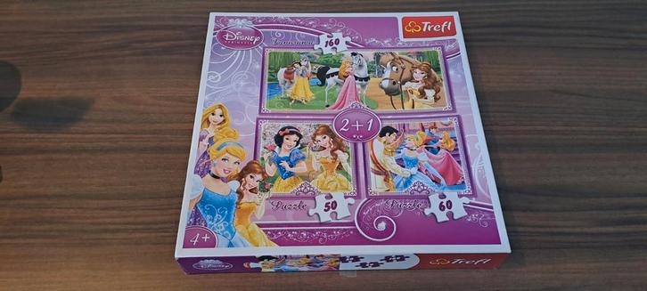 Disney Princess Trefl Puzzel 160, 50 & 60 stukjes, Kinderen en Baby's, Speelgoed | Kinderpuzzels, Ophalen of Verzenden