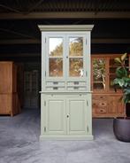 Mosgroene Buffetkast | Smalle Servieskast | Winkelkast #2197, Huis en Inrichting, Niet ingevuld, 100 tot 150 cm, 200 cm of meer