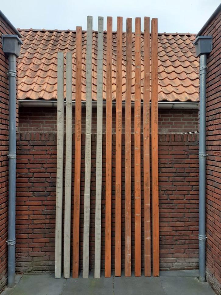 Stelprofielen, Doe-het-zelf en Verbouw, Platen en Panelen, Zo goed als nieuw, Hout, Ophalen