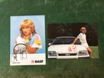 2 reclamekaarten Steffi Graf Tennis, Ophalen of Verzenden