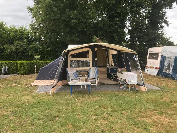 TE KOOP: Trigano odyssee GL 123 vouwwagen, Caravans en Kamperen, Vouwwagens, Trigano, tot en met 6, Beige, Aanwezig, Ophalen of Verzenden
