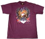 AMERICAN BIKER EAGLE EGGPLANT T-SHIRT VINTAGE 3D EMBLEM, Ophalen, Info@taurusvintage.nl, Overige kleuren, 3D EMBLEM