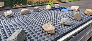 Drainage, sedum dak  groen dak, noppenplaat, drainagemat beschikbaar voor biedingen