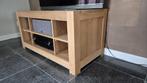Licht eiken tv/stereo meubel, Ophalen, 100 tot 150 cm, Eikenhout, Zo goed als nieuw
