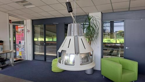 Retro spots. Drie stuks voor €150,00., Huis en Inrichting, Lampen | Hanglampen, Gebruikt, 75 cm of meer, Metaal, Ophalen of Verzenden