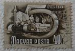 Hongaarse Postzegel 1950 - Tractor, Postzegels en Munten, Ophalen of Verzenden