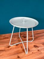 Ronde Metalen Bijzettafel - Zo Goed Als Nieuw, Ophalen, Minder dan 45 cm, Minder dan 55 cm, Metaal of Aluminium