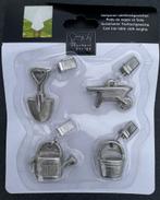 Set van 4 gietijzeren tafelkleedgewichtjes tuin zilverkleur, Euregioweg 225 Enschede, Info@esschertdesign.nl, Nieuw, Ophalen of Verzenden