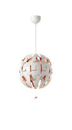 Ikea hanglamp PS 2014 wit/koperkleur, Huis en Inrichting, Lampen | Hanglampen, Ophalen, Kunststof, Zo goed als nieuw, Minder dan 50 cm