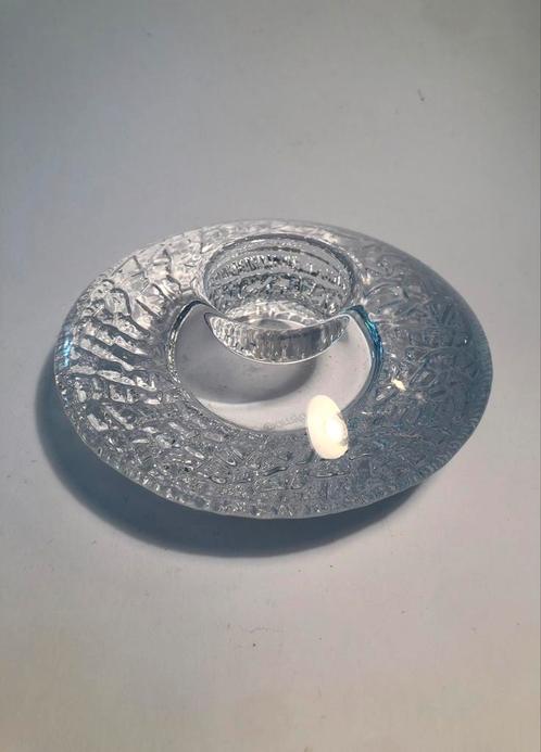 Orrefors waxinelichthouder, zweeds model, kosta boda, discus, Antiek en Kunst, Antiek | Glas en Kristal, Ophalen of Verzenden