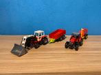 2x Tractor en Diverse Toebehoren Siku 1:50, Ophalen of Verzenden, Gebruikt, Hijskraan, Tractor of Landbouw, SIKU