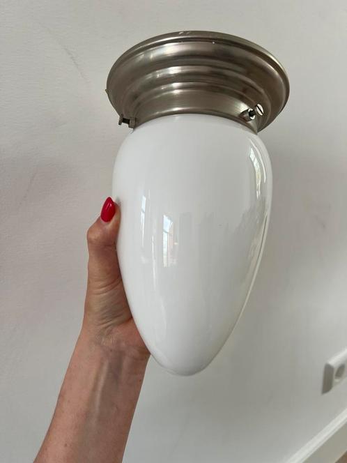 Plafonnière Ei opaal M Giso Gispen plafondlamp, Huis en Inrichting, Lampen | Plafondlampen, Zo goed als nieuw, Glas, Ophalen