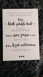 Groote christelijke tekstbord, Ophalen of Verzenden, Zo goed als nieuw