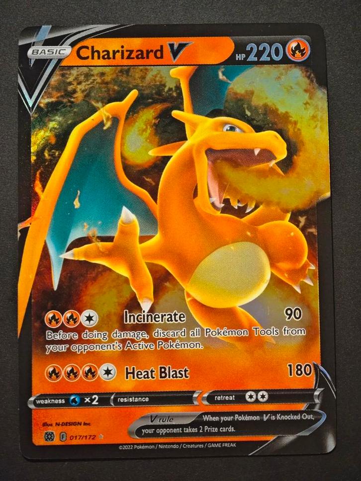 Charizard V 017/172 [Proxy], Hobby en Vrije tijd, Verzamelkaartspellen | Pokémon, Zo goed als nieuw, Losse kaart, Ophalen of Verzenden