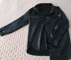 Zwart overhemd van imitatieleer – (Heren), Kleding | Heren, Ophalen of Verzenden, Zo goed als nieuw, Maat 48/50 (M), Zwart