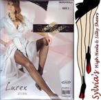 Gabriella 20 denier glitterpanties zwart met goud of zilver, Maat 36/38 (S), Verzenden, Zwart, Nieuw