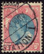Nederland 1899, Koningin Wilhelmina, 25 cent, rood/blauw., Verzenden, T/m 1940, Gestempeld