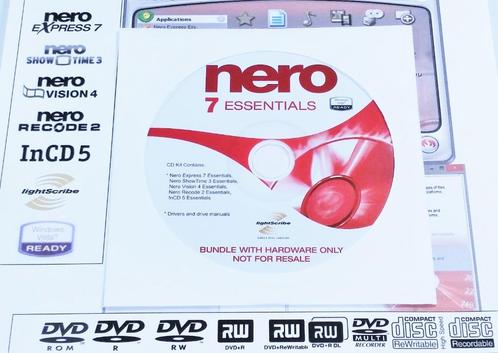 Nero Burning ROM Essentials 7 DVD Brand Software Bundel OEM, Computers en Software, Ontwerp- en Bewerkingssoftware, Nieuw, Windows