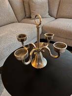 Kleine kandelaar zilverkleurig, mooie kwaliteit, 24 cm hoog, Huis en Inrichting, Woonaccessoires | Kandelaars en Kaarsen, Ophalen of Verzenden