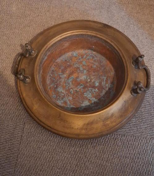 Koperen Brassero - Schaal, Antiek en Kunst, Antiek | Koper en Brons, Koper, Ophalen of Verzenden
