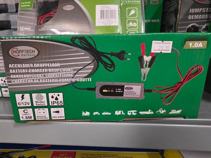 Accu Druppellader 1.0A 6/12V, Audio, Tv en Foto, Accu's en Batterijen, Nieuw, Oplaadbaar, Ophalen of Verzenden