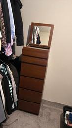 Ikea Malm ladekast bruin, Huis en Inrichting, Kasten | Ladekasten, Ophalen, Minder dan 50 cm, Gebruikt, 5 laden of meer