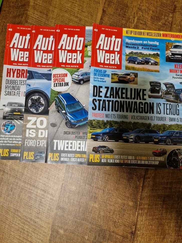 Autoweek Tijdschriften - nr. 40-43 - Oktober 2024, Boeken, Tijdschriften en Kranten, Zo goed als nieuw, Ophalen of Verzenden