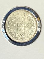10 cent 1890 Willem III unc, Koning Willem III, Zilver, Ophalen of Verzenden, 10 cent
