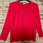 Gerry Weber! Als nieuwe prachtige rode longsleeve, bling 44, Maat 46/48 (XL) of groter, Ophalen of Verzenden, Zo goed als nieuw