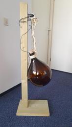 Robuuste vloerlamp, Huis en Inrichting, Lampen | Vloerlampen, Ophalen, Zo goed als nieuw, Glas, Minder dan 100 cm