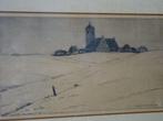 Willem Witjens ( 1884 - 1962 ) - Kerkdorp in de sneeuw, Ophalen of Verzenden
