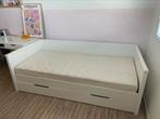 Eenpersoons bed 200x90 inclusief matras en lattenbodem, Ophalen, 90 cm, Eenpersoons, Wit