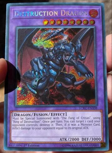 Yu-Gi-Oh! Destruction Dragon LCKC 1st Edition ! beschikbaar voor biedingen