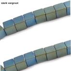 Streng mini Hematiet natuursteen kraaltjes 2x2 mm, Hobby en Vrije tijd, Kralen en Sieraden maken, Ophalen, Nieuw, Kraal