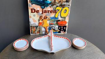 Vintage Antiek Art Deco bonbon snoep choco schaal 8 schotel beschikbaar voor biedingen