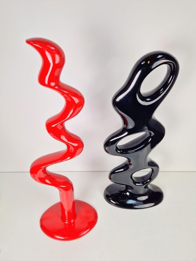 Set Vintage Döman Almén & Gest abstracte sculptuur '90 Ikea, Antiek en Kunst, Ophalen of Verzenden
