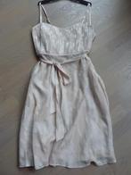 gelegenheidsjurk cocktailjurk  galajurk receptiejurk, Maat 38/40 (M), Beige, Cocktailjurk, Ophalen of Verzenden