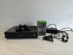 Xbox One Zwart + Controller + 8 Games, Ophalen, Zo goed als nieuw, Met 1 controller, Met games