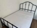 Ikea Sagstua bed 140x200, Ophalen, Gebruikt, Zwart, Tweepersoons