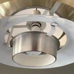 Vintage jaren 60 aluminium hanglamp Deens design, Huis en Inrichting, Lampen | Hanglampen, Scandinavisch design, Gebruikt, Overige materialen