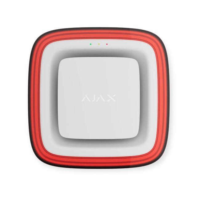 AJAX FireProtect EN54 Sirene & Flitser - Wit, Doe-het-zelf en Verbouw, Alarmsystemen, Nieuw, Sirene, Rook, Draadloos, Ophalen of Verzenden