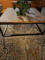 Salontafel Eiken, Huis en Inrichting, Tafels | Salontafels, Ophalen, Zo goed als nieuw, Minder dan 50 cm, Staal