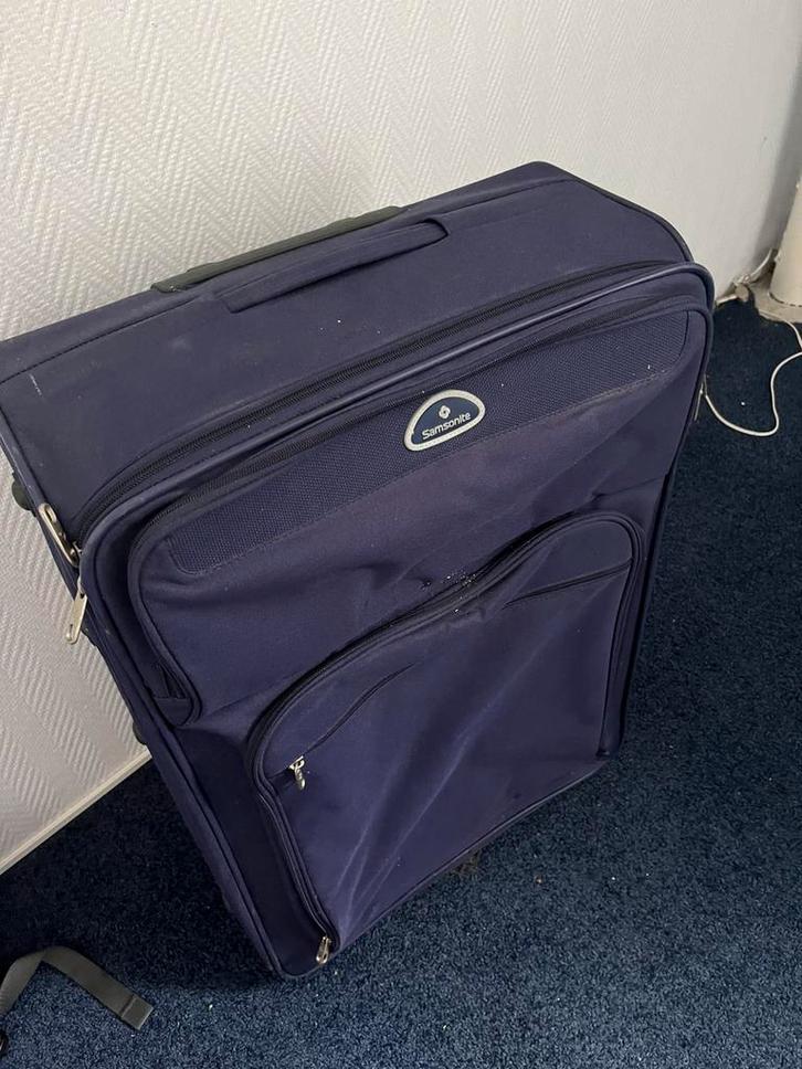 Samsonite reiskoffer – donkerblauw, 70x45 cm, Sieraden, Tassen en Uiterlijk, Tassen | Reistassen en Weekendtassen, Zo goed als nieuw